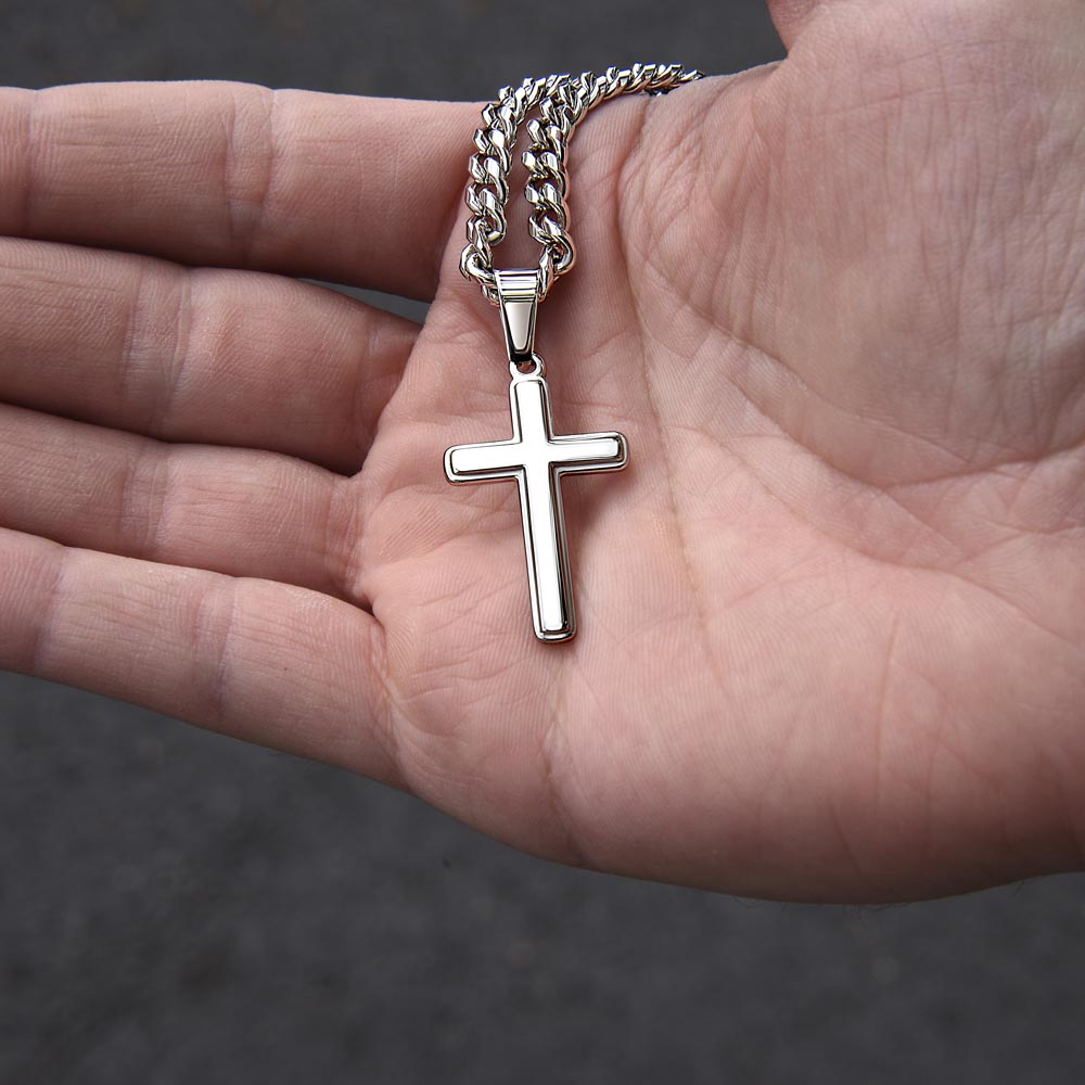 Created With A Purpose Cross Stainless Steel Necklace